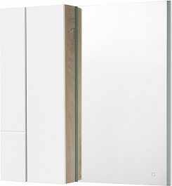 Акватон Мебель для ванной Мишель 100 с гранитной столешницей дуб эндгрейн/белый – фотография-14